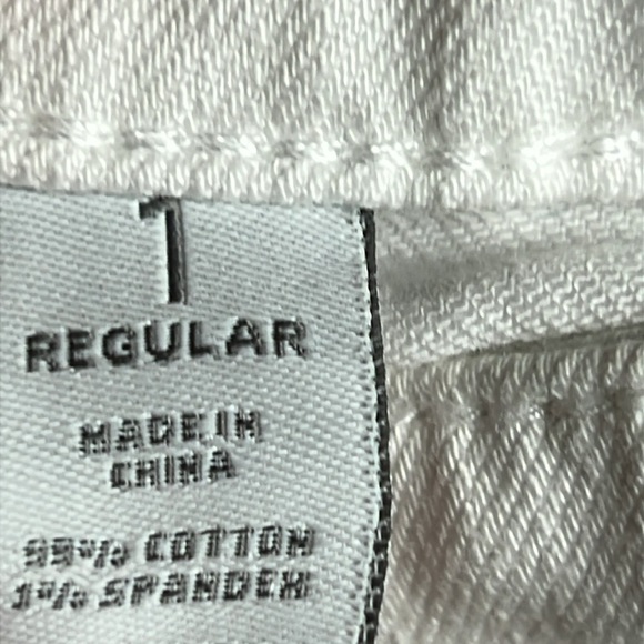 Chicos platinum Denim Women’s Jeans White Sz 1/M/8 regular stretch Spring Ankle - Picture 9 of 10